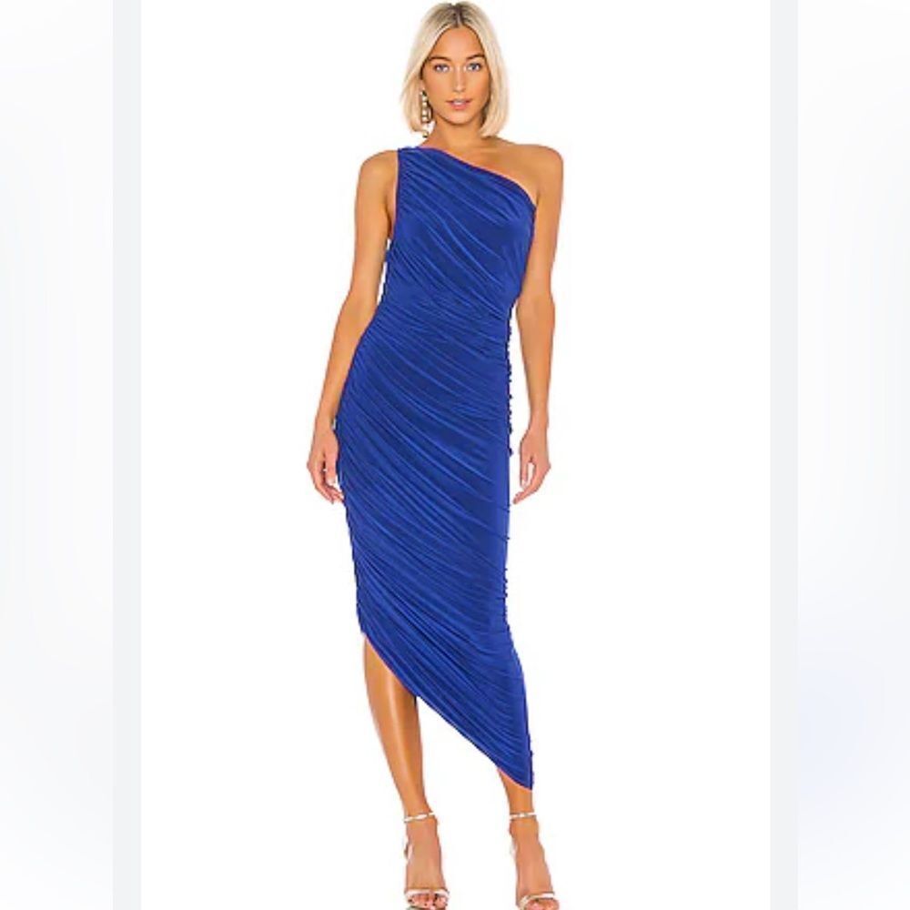 NWT NORMA KAMALI Diana Dress in Berry Blue Revolve Large